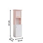 Hanah Home Estantería Rosa y Blanca
